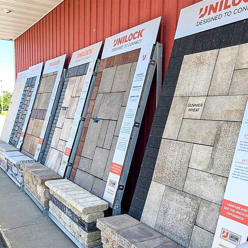 Unilock pavers display